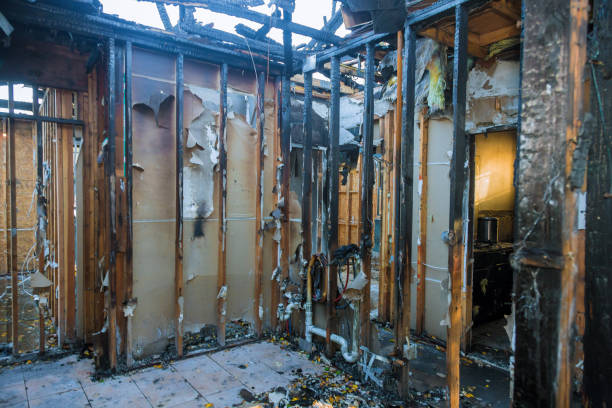 Professional Emergency Fire Cleanup technician working in Manteo, NC
